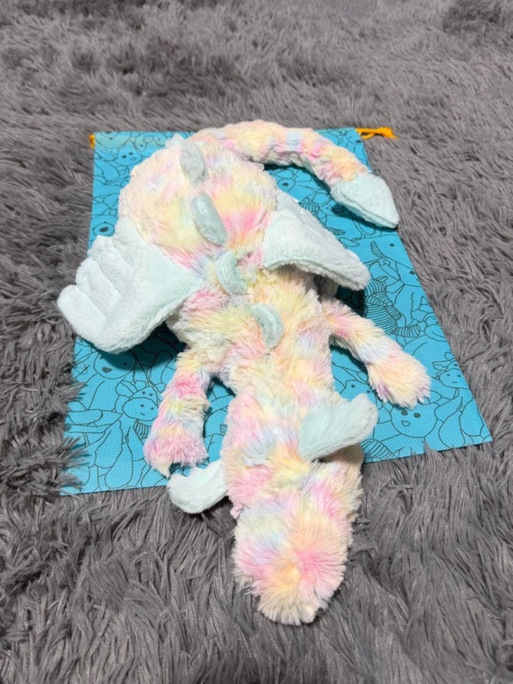 Jellycat  Rainbow Sky Dragon plush toy